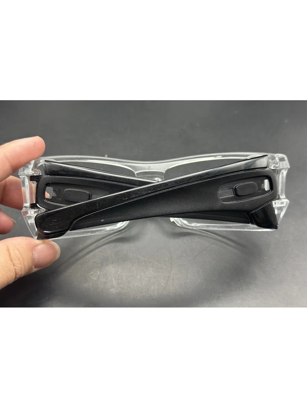 Oakley Batwolf Polished Clear/Black Ink Frame